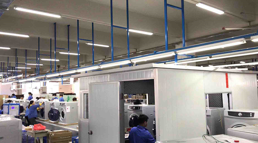 金環(huán)電器如何保證客戶收到的滾筒干衣機運行時無異響？