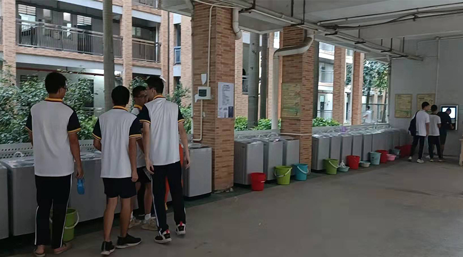 好評續(xù)單！江門一中學校持續(xù)追加共享洗衣機！