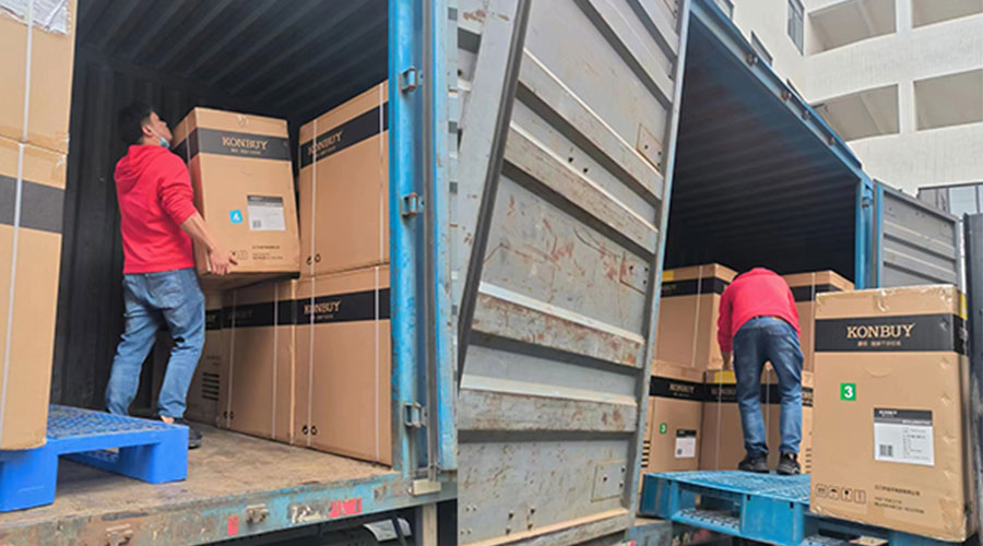 整裝待發(fā)！客戶(hù)50臺(tái)衣物烘干機(jī)裝柜完畢