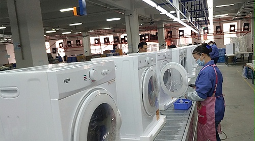 年底繁忙！金環(huán)電器全力保障英國Argos客戶滾筒干衣機生產(chǎn)